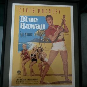 Elvis Presley 'Blue Hawaii' Vintage Art Poster